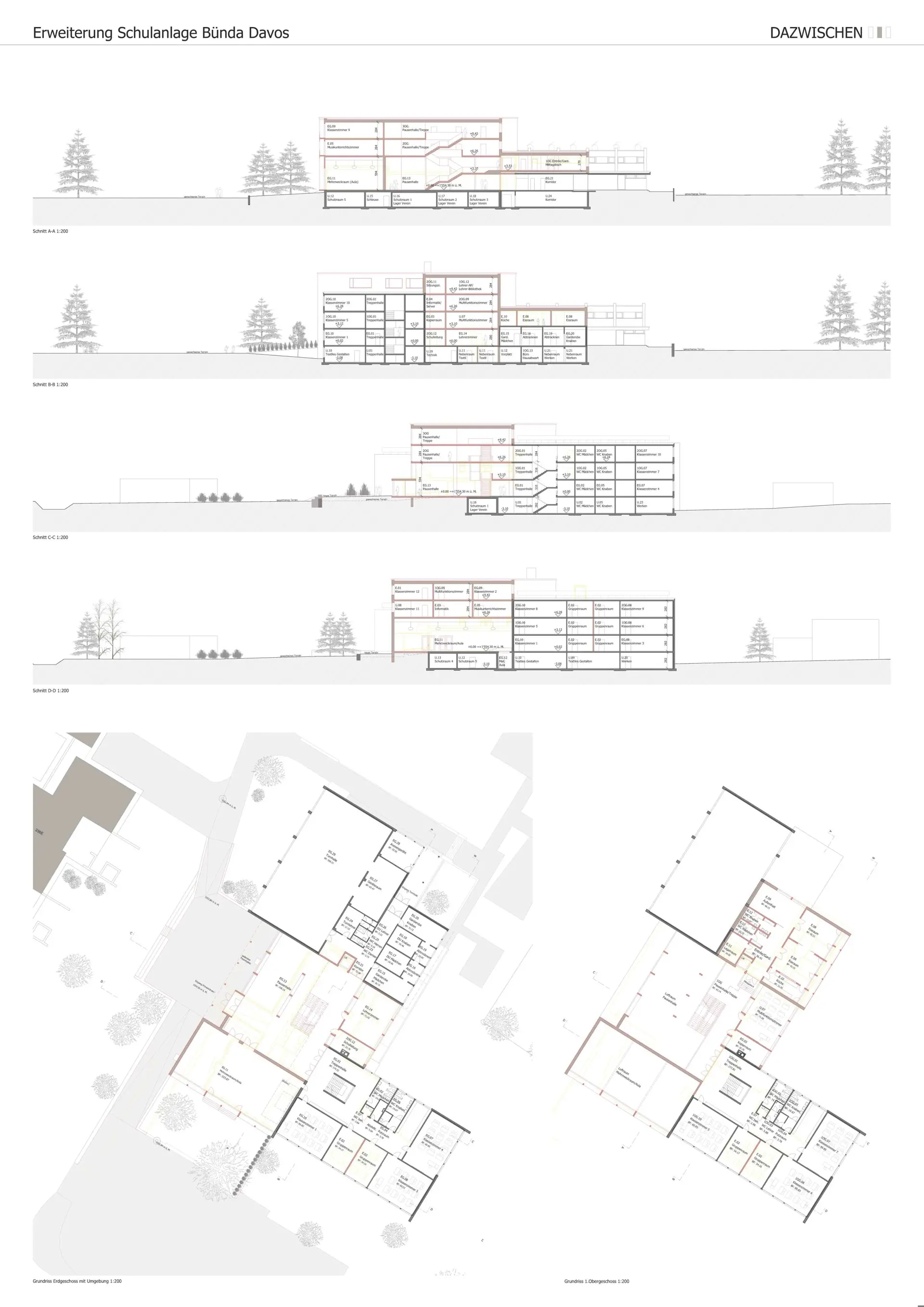 04_Erweiterung Schulanlage Bünda Davos_Wettbewerb
